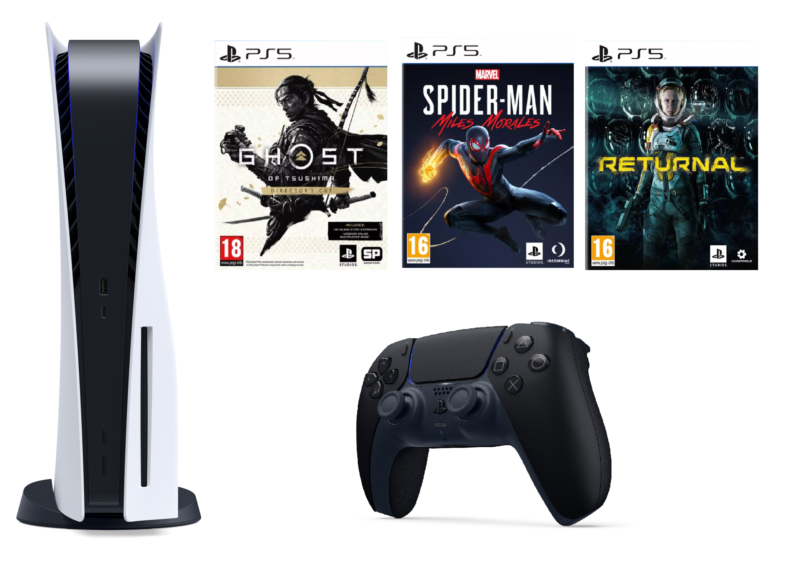 3249 Konsola Sony Playstation 5 Zestaw 2 Kontrolery + 3 Gry - obrazek 1